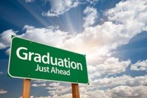 graduation ahead sign