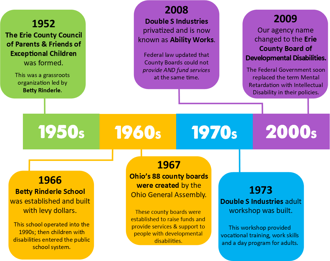 flow chart detailing the history of the agency