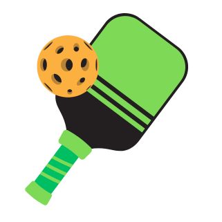 pickleball paddle and ball
