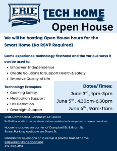 Tech Home open house flyer