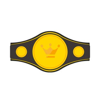 Championship belt for professional wrestling