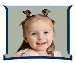 Little girl with blonde hair