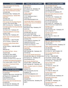 Erie County Community Resource Guide Page 2