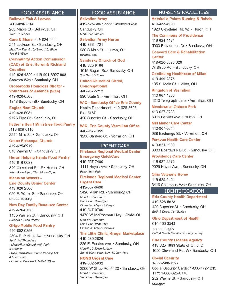 Erie County Community Resource Guide Page 3